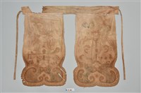 柯象木乃伊酬神衣物--彩繪護腿藏品圖，第2張